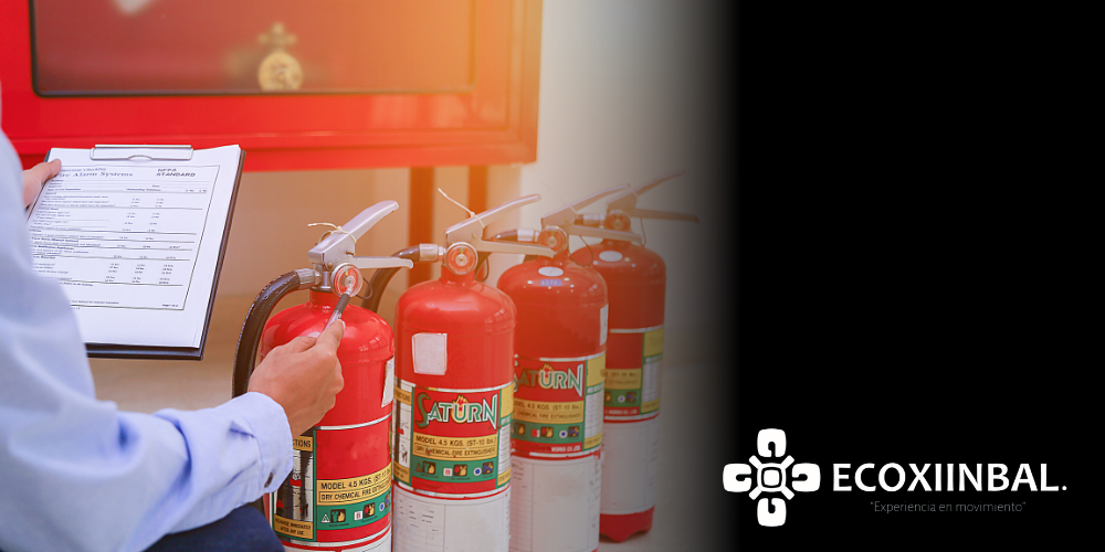 Sistemas fijos contra incendio en un negocio protegido.